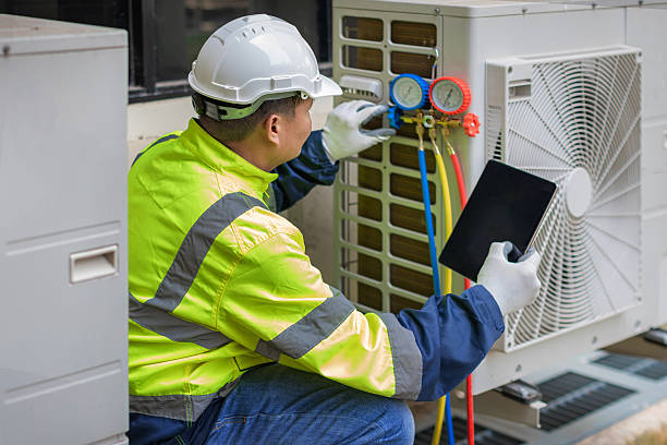 Professional Heat Pump Repair technician working in Mountainside, NJ